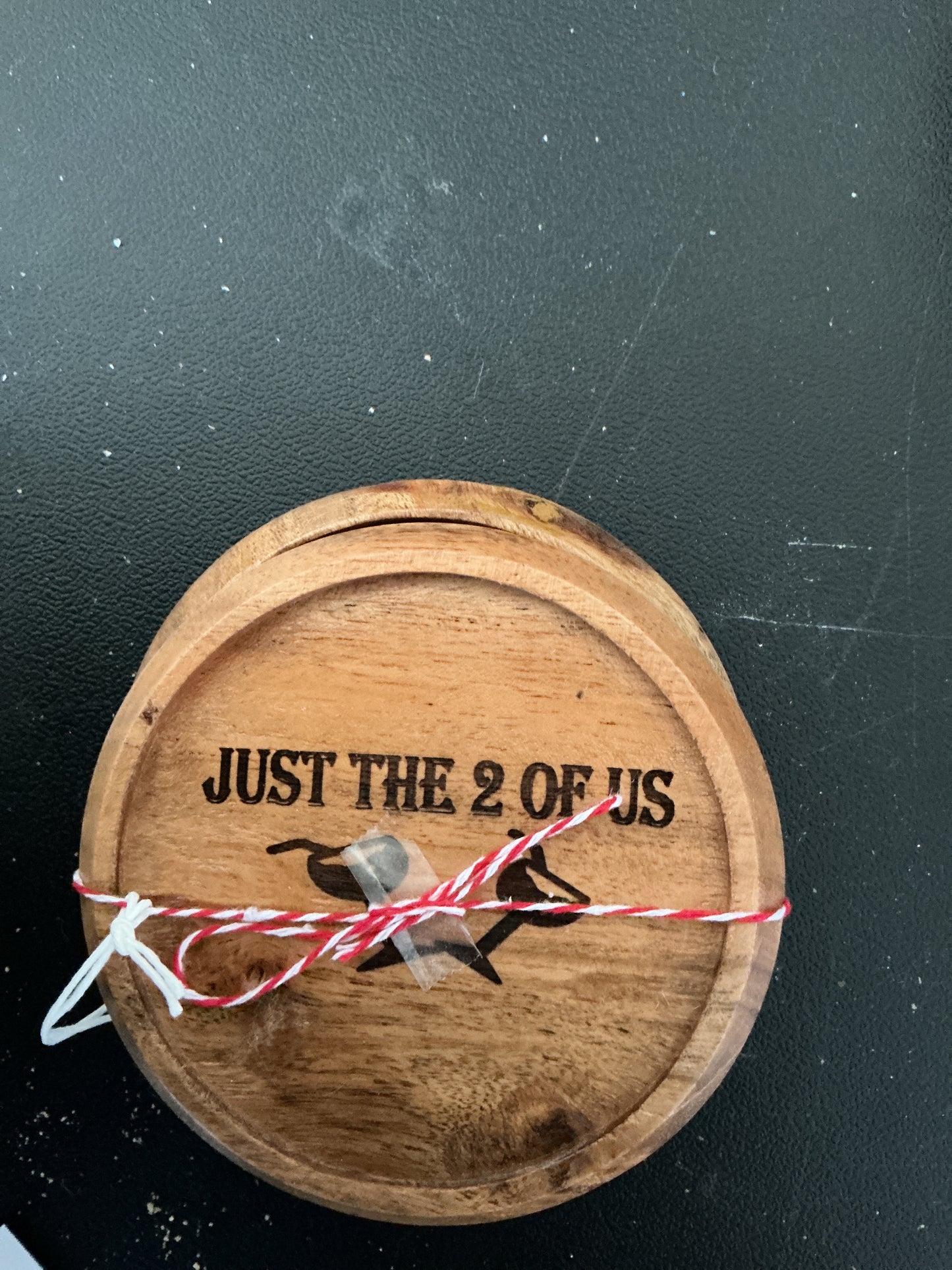 Wood coasters - just the two of us