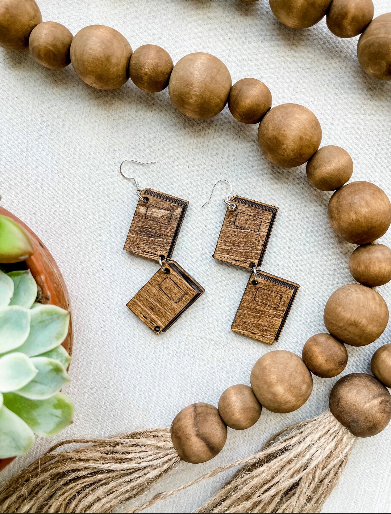 Book Earrings