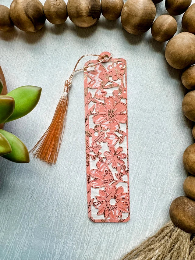 Pink Flower Bookmark