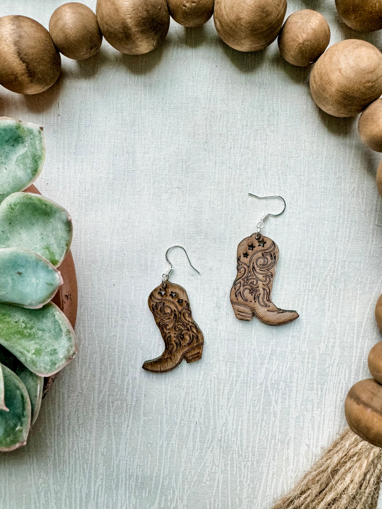 Cowboy boot Earrings 2.0