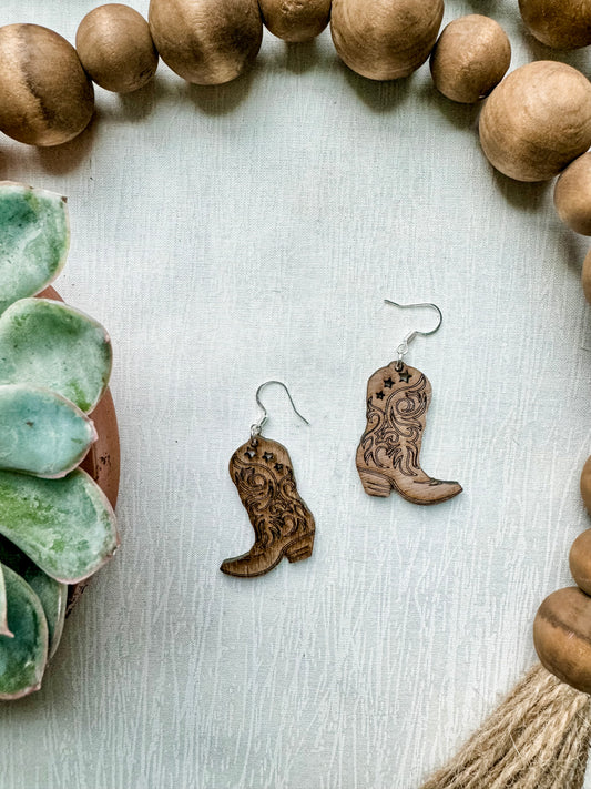 Cowboy boot Earrings 2.0