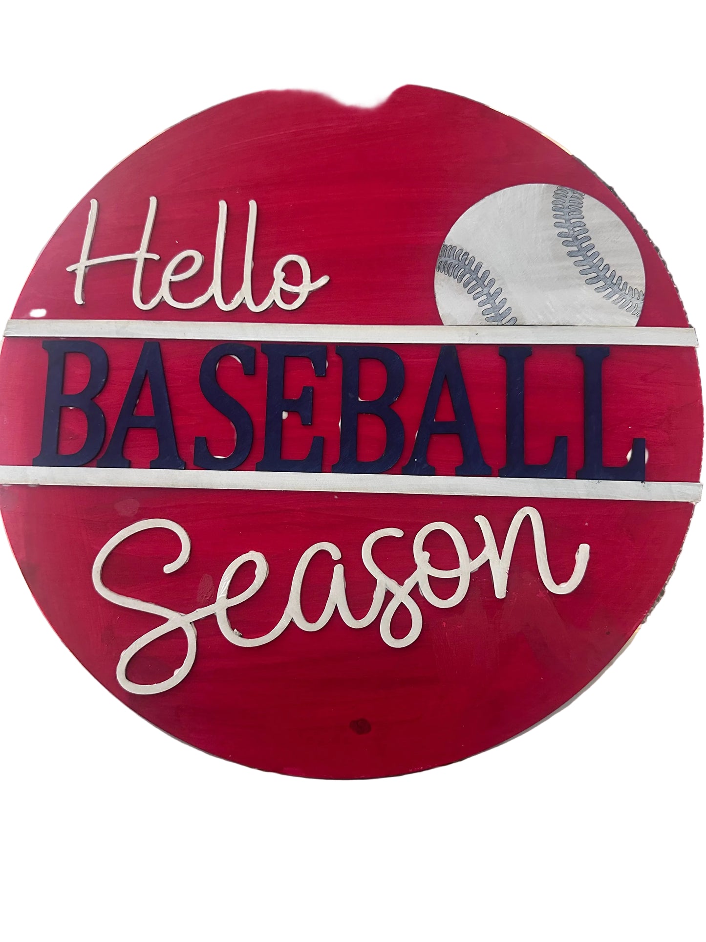 Baseball doorhanger