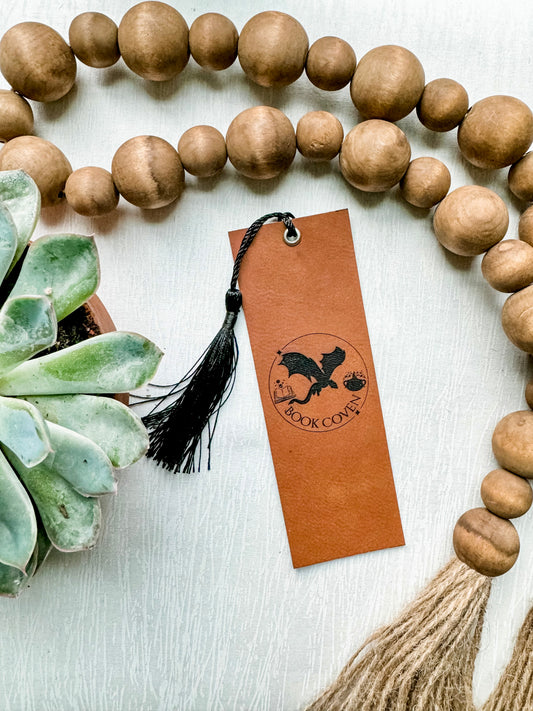 Book Coven Leather Bookmark