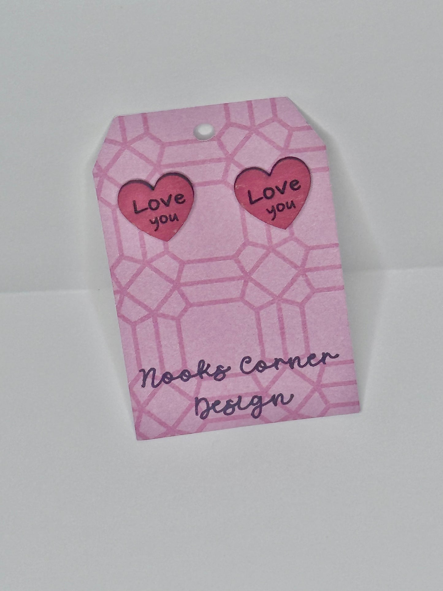 “Love you” earrings