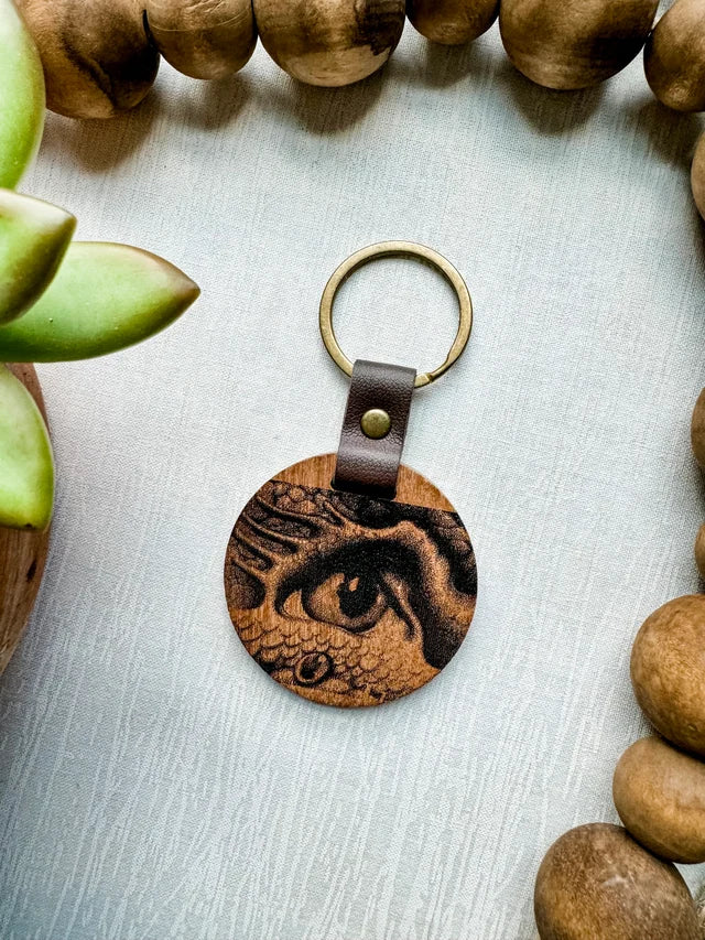 The Last Dragon-Dragon Eye Key Chain-Wood